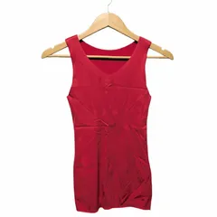 me ISSEY MIYAKE ミー イッセイミヤケ ノースリーブ カットソー タンクトップ MI04KR281 レッド サイズ FREE