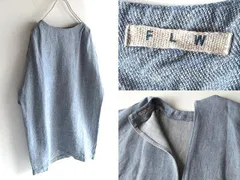 FLW fog linen work フォグリネンワーク タック ドルマンスリーブ プルオーバー シルヴィワンピース チュニック FREE ライトインディゴ