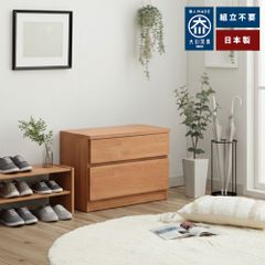 薄型チェスト 60幅2段 ◇選べるサイズ＆カラー◇ 腰掛け 完成品 ベンチ