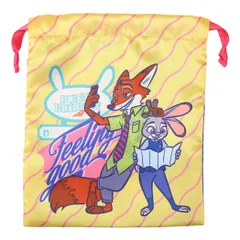 【メール便】ズートピア 巾着袋 リボン巾着 なかよし ディズニー スモールプラネット ギフト コスメポーチ かわいい キャラクター グッズ 