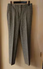 M24　セオリーリュクス　theory lux【美品】千鳥格子のセンタープレステーパードパンツ　サイズ42　ウール99％　日本製　キレイ目オシャレ♪　きちんと感　人気メーカー♥