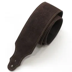 新品 Franklin 3B-CH-G（チョコレート） 2-1/2”Purist Suede Leather Guitar Strap Made in USA. ギターストラップ