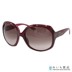 完美品 CD サングラス】ボルドー セルフレーム グラデーション 手入済