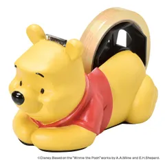 テープディスペンサー POOH くまのプーさん ステーショナリー （ 文房具 テープカッター セロハンテープ台 デスク用品 文具 セロハンテープ 台 雑貨 インテリア オフィス用品 事務用品 プーさん Disney ）