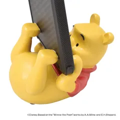 スマホスタンド くまのプーさん POOH ディズニー キャラクター （ スマホ立て スマホ置き スマホホルダー デスク 収納 整理 整頓 便利 デザイン雑貨 置物 オブジェ 勉強机 学習机 文具 片付け テーブル ）