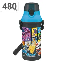 水筒 抗菌 プラスチック 直飲み ポケットモンスター 軽量 480ml キッズ （ ポケモン 食洗機対応 直のみ すいとう 子供 幼稚園 保育園 子供用 プラボトル ダイレクトボトル 軽い ボトル キャラクター キャップロック ランチグッズ AG ）