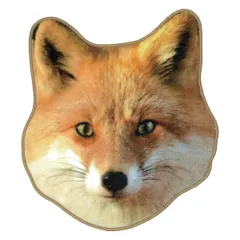 ハンドタオル リアルモチーフタオル キツネ 狐 ハンカチ 動物 アニマル おもしろグッズ （ タオル リアル モチーフタオル ハンカチタオル フェイス 本物みたい おもしろい スタイ よだれかけ おしぼり 日本製 ）