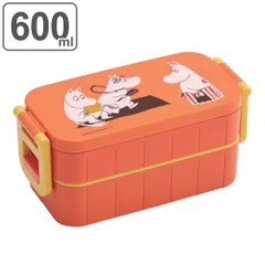 お弁当箱 2段 箸付き ムーミン カラー タイトランチボックス 600ml （ MOOMIN 弁当箱 レンジ対応 ランチボックス キャラクター 二段 弁当 レンジOK 日本製 お箸付き 二点ロック 仕切り付き ）