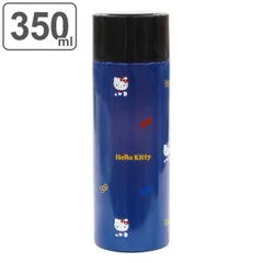 水筒 マグ 350ml 超軽量 コンパクト ステンレス ハローキティ ドットステッチ （ キティ 保温 保冷 直飲み マグボトル ミニボトル 直のみ すいとう スリム ボトル ステンレスボトル 軽量 軽い キャラクター サンリオ ）
