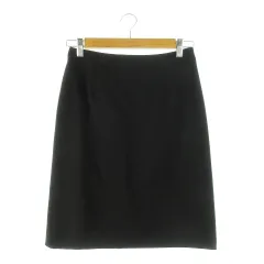 コムサイズム COMME CA ISM スカート タイト ひざ丈 シンプル 通勤 ビジネス M 黒 ブラック /AH6