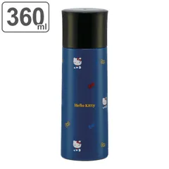 水筒 マグ 360ml 直飲み コップ 2way ステンレス ハローキティ ドットステッチ （ キティ 保温 保冷 コップ飲み マグボトル ステンレスボトル 直のみ すいとう ボトル 軽量 キャラクター ）