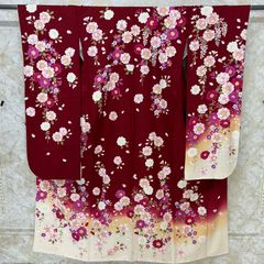 振袖 ラメ刺繍 金駒 金彩 身丈167cm パールトーン加工済 HKT091 - メルカリ