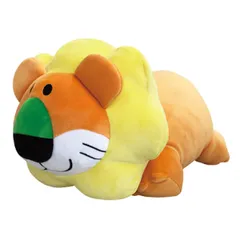 ぬいぐるみ たべっ子どうぶつもちもちクッション らいおん （ クッション もちもち たべっこどうぶつ グッズ 動物 アニマル ライオン ふわふわ たべっこ 枕 抱き枕 ソファクッション フロアクッション キャラクター 雑貨 ）