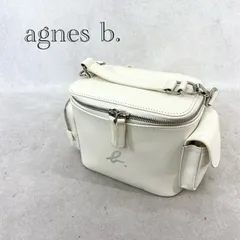 Agnes b VANiTY 2Way ショルダー バッグ バニティ バッグ 鞄   ホワイト  レディース 鞄 _201067