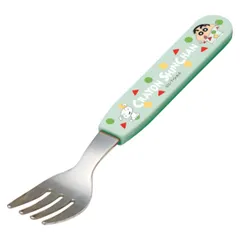 フォーク 14.0cm クレヨンしんちゃん パジャマ柄 （ しんちゃん カトラリー ステンレス 給食 子供 日本製 キッズ キャラ 子供用カトラリー 子供用 お弁当用 軽量 軽い ）