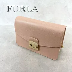 未使用 FURLA メトロポリス チェーン ショルダー バッグ 鞄  ピンク タグ付き レディース 鞄 _201067