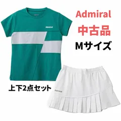 Admiral  アドミラル  テニス  ウェア  シャツ  スコート  上下セットアップ  Мサイズ  中古品  緑白