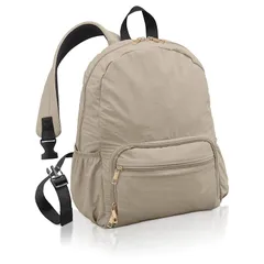 [アンコール] マザーズリュック 【超軽量325gで多機能】 現役ママのこだわり マザーズバッグ リュックサック 小さめ A4 軽量 背面ポケット リュック レディース 出産祝 プレゼント (グレージュ) 1