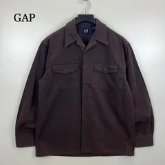 GAP 00s OLD cotton L/S shirts S ギャップ オールド 開襟 オープンカラー 長袖シャツ 厚手 フェード ボックスシルエット 古着