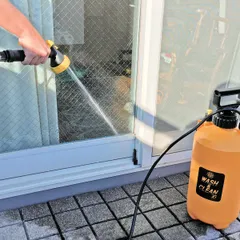 水圧クリーナー 持ち運びできる 7L ウォッシュ＆クリーンEX 道具 清掃 電源不要 ポンプ式 （ コードレス 玄関掃除 ベランダ 洗車 掃除 掃除グッズ 掃除用品 清掃用品 ）)