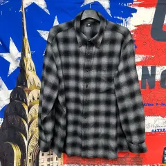 UNIQLO 日本版 フランネル オーバーサイズ チェック起毛シャツ 3XL