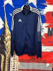 アディダス ネイビー 3本線LINE ジップアップジャージ XXL110
