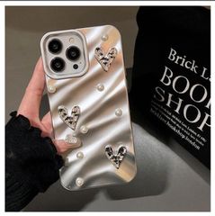 iPhone17 케이스 iphone 케이스 iphone 커버 스마트폰 케이스 스마트폰 커버 스마트폰 케이스 iPhone16 Pro Max 케이스 소프트 케이스 아이폰 14 케이스 휴대용 커버 하트 실버 shoujike67