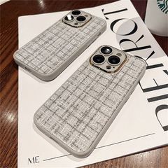 iPhone17 케이스 iPhone16Pro 케이스 패브릭 트위드 세련된 iPhone 케이스 iphone15 케이스 iphone14 케이스 스마트폰 케이스 아이폰 16 케이스 아이폰 15 케이스 한국 shoujike72