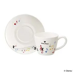 特価 カップ＆ソーサー 陶製 ミッキーマウス （ ティーカップ コーヒーカップ カップ ソーサー コーヒー 紅茶 お茶 ティータイム おもてなし 取っ手付き キャラクター おしゃれ ）