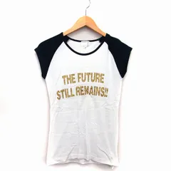 タケオキクチ TAKEO KIKUCHI Tシャツ カットソー 丸首 半袖 コットン 綿 ラメ装飾 英字 2 ホワイト 白 ブラック 黒 /HT6のサムネイル