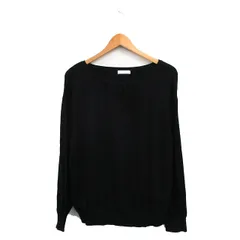 ドレスキップ DRESKIP ニット セーター 長袖 シンプル L ブラック 黒 /KT14