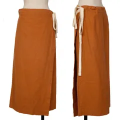 トリココムデギャルソンtricot COMME des GARCONS コットンラップスカート ブラウンM位