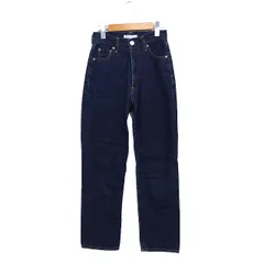 マウジー MOUSSY デニム ジーンズ ハイウエスト ストレート 無地 23 インディゴ 紺 /FT7