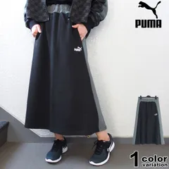 PUMA プーマ スカート ロング丈 レディース ウィメンズ CORE HERITAGE ニット ロング スカート ボトムス ファッション デイリー 普段着 オシャレ スポーティ #680703