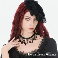 ゴスロリワールド ACK161 ゴスロリ ファッション ビーズ ドロップ チャーム チョーカー レディース 地雷系 ゴシック ロリィタ ロリータ ビジュアル系 サブカル