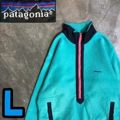 T7568 Patagonia フリース　USA製　ハーフジップ　プルオーバー