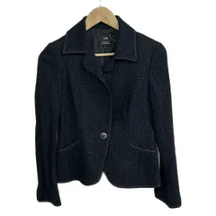 23区(ニジュウサンク) ジャケット サイズ38 M レディース美品  - ダークネイビー 長袖/ラメ/秋/冬