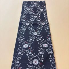 西陣織九寸帯未仕立品 （株）弥栄織物黒地華文更紗 正絹 新品 - メルカリ