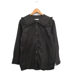 ジャーナルスタンダード レリューム JOURNAL STANDARD relume シャツ ブラウス 長袖 ビッグカラー フリル コットン F ブラウン 茶 /KT29