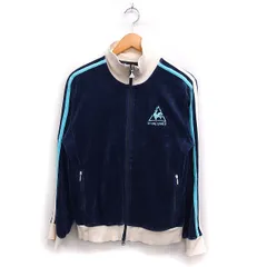 ルコックスポルティフ le coq sportif ベロア トラック ジャケット コットン 綿 L ネイビー 紺 /FT28のサムネイル