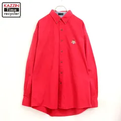 90s vintage CHAPS ボタンダウン 長袖シャツ メンズ 表記Lサイズ