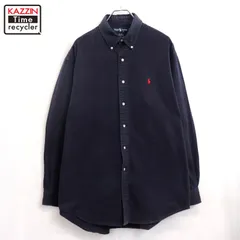 00s RALPH LAUREN ボタンダウン 長袖シャツ メンズ 表記Lサイズ