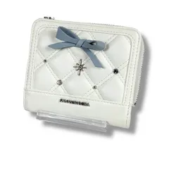 SAMANTHAVEGA サマンサベガ　アナと雪の女王　ディズニーコラボ　コレクション 折財布　ミニ　ウォレット　ホワイト　フェイクレザー