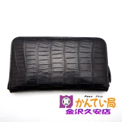 SILVANO BIAGINI シルヴァーノ ビアジーニ　ラウンドファスナー長財布　クロコダイル　ブラック　黒　イタリア製　大容量　カード入れ多　A26-213　久安店