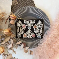 インド刺繍ポーチ　ミニポーチ　pico pouch