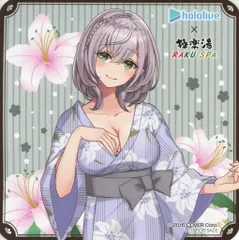 極楽湯 RAKU SPA ホロライブ 白銀ノエル フロライフ オリジナルコースター浴衣ver.