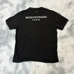 WOOYOUNGMI ウーヨンミ バックロゴ 金色 半袖Tシャツ 48サイズ