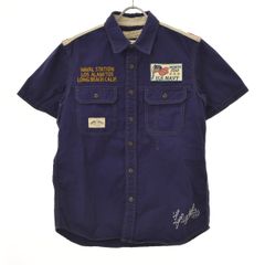 希少✨ アヴィレックス 半袖ジャケット シャツ 迷彩 ミリタリー フード 