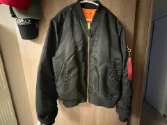 アルファ インダストリーズ MA-1 ブラック MA-1ジャケット XL