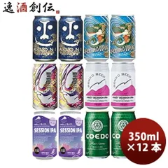 ビール 人気銘柄が集合！ クラフトビール IPA 6種飲み比べアソート 缶12本セット お酒 春 お祝い バレンタイン プレゼントのサムネイル